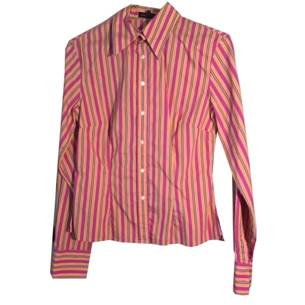 Pink button down shirt